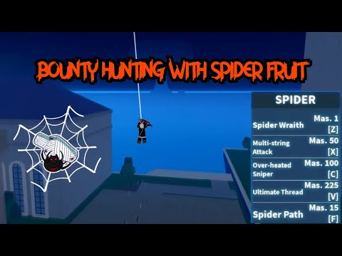 Bounty hunting with the *NEW* Spider fruit! | Bloxfruits Roblox