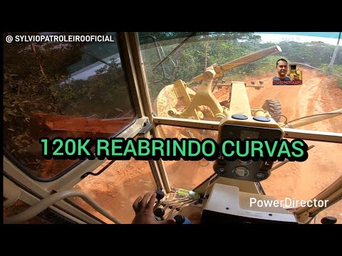 120K REABRINDO CURVAS / Motoniveladora caterpillar grader niveleuse patrola operador Patroleiro 