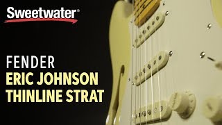 Video thumbnail for Fender Eric Johnson Thinline Stratocaster Guitar Review by Sweetwater