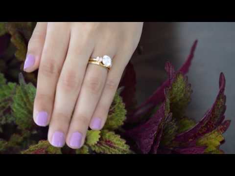 0.32 Ct. Graduated Marquise Solitaire Enhancer Ring Wrap - TwoBirch TB-WRAP-0073-WG-F