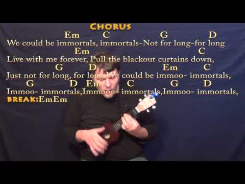 Immortals (Fall Out Boy) Ukulele Cover Lesson with Chords/Lyrics - Capo 2nd Fret