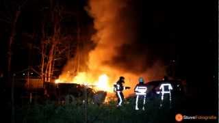 preview picture of video 'Caravanbrand op camping D'n Mastendol aan de Oosterhoutseweg in Rijen (2013-03-26)'