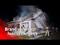 Huis Bergeijk door brand verwoest, krantenbezorger ontdekte vuur