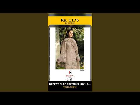 Deepsy Elaf Premium Luxury Lawn Design NO 2046 IJKL – product video thumbnail