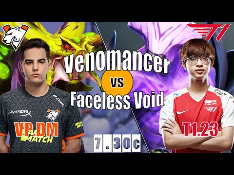 Venomancer Offlane | VP.DM | TOXIC OFFLANE HERO COUNTER FACELESS VOID | 7.30c Gameplay Highlights