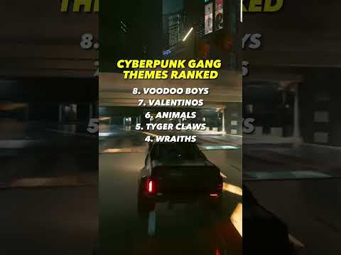 Ranking Cyberpunk’s Gang Themes #shorts #cyberpunk #cyberpunk2077 #phantomliberty