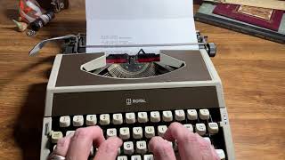 Autumn Fires Robert Louis Stevenson Poetry Manual Typewriter ASMR