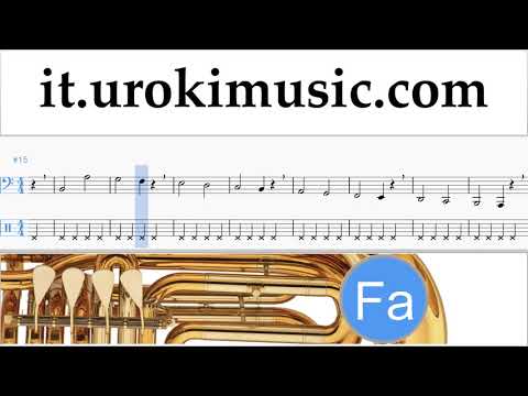Corso di Tuba Clean Bandit - Rockabye ft Sean Paul Anne-Marie Tablature Tab Parte#1 Esercita um-i276