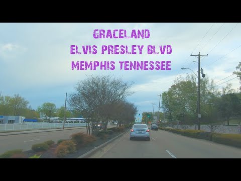 Graceland, Memphis Tennessee: Elvis Presley Blvd 4K.
