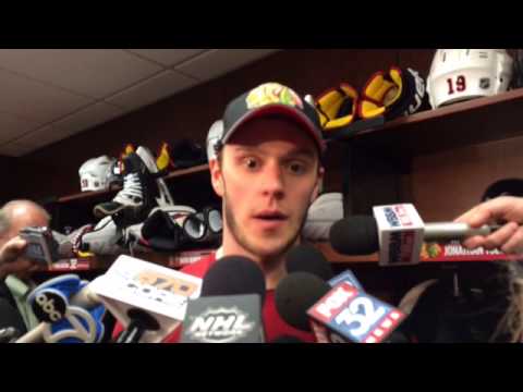 Jonathan Toews on how the Hawks won the series against St. Louis