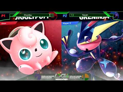 Shunitsu (Jigglypuff/Fox) vs Nayan (Greninja) - Smash Ultimate @ LXG 13