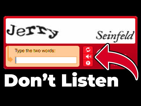 DON'T Listen to the Captcha Audio