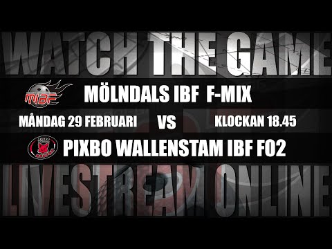 F-Mix: Mölndals IBF F01 V - Pixbo Wallenstam IBF F02 Vit V