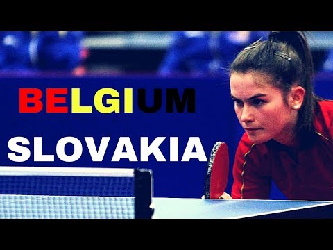 BELGIUM - SLOVAKIA WOMENS TABLE TENNIS TEAM 2018  Lung Degraef Koszulap - Grigelova Balazova Odorova