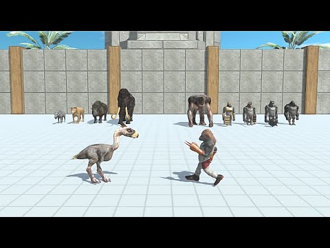 PREHISTORIC MAMMALS VS MUTANT PRIMATES - Animal Revolt Battle Simulator