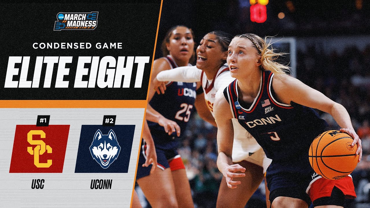 UConn vs. USC - Elite Eight NCAA tournament extended highlights