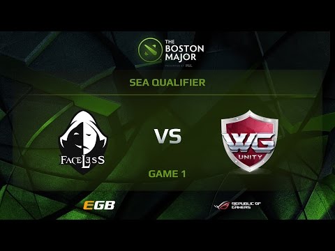 Faceless vs WG.Unity, Game 1, Boston Major SEA Qualifiers
