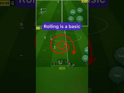 Rolling is a basic aspect of ball possession. #efootball #efootball2025