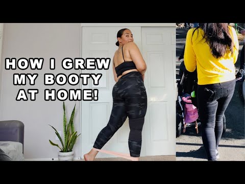 HOW I GREW MY BOOTY AT HOME / My at home booty exercises