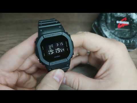 HOW TO SET TIME AND DATE CASIO G-SHOCK DW-5600BB-1ER