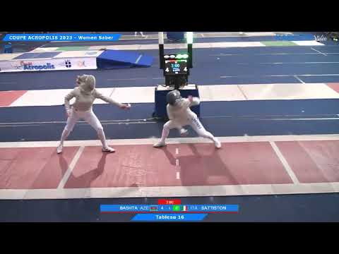 Coupe Acropolis 2023 SWS - L16 - Anna Bashta AZE v Michela Battiston ITA