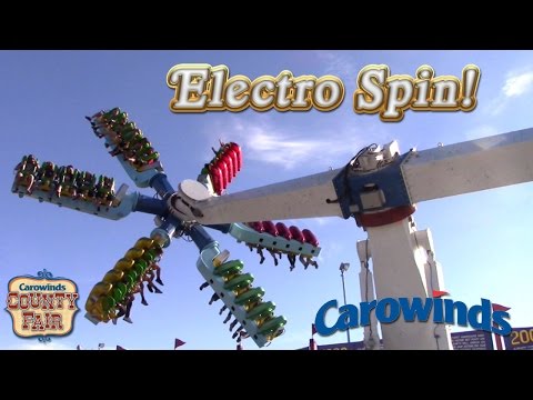 Electro Spin Ride at Carowinds Theme Park in Charlotte, NC