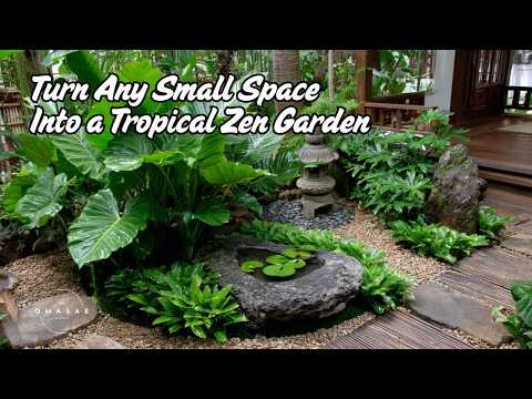 Turn Any Small Space Into a Tropical Zen Garden 🌴🪷 So Relaxing!