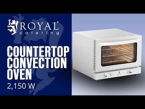 video - Countertop Convection Oven - 2,150 W - incl. 3 racks