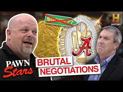 "NOT A PENNY MORE!" Rick's 7 Most Brutal Negotiations | Pawn Stars