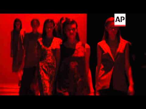 Russian designer Oleg Biryukov presents his latest collection at Moscow Fashion Week