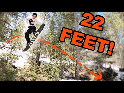 INSANE! Snowboarding a 22 Foot Tree Gap! - (Season 4, Day 139)