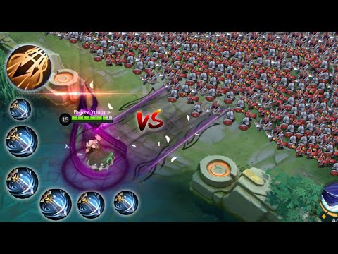 500% Attack Speed Alucard vs 1000 Minions (no cooldown inspire)