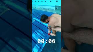 Helped my son to jump from 5 m diving board ❤️ (I’m pro coach, don’t repeat) #swimming #watermagic