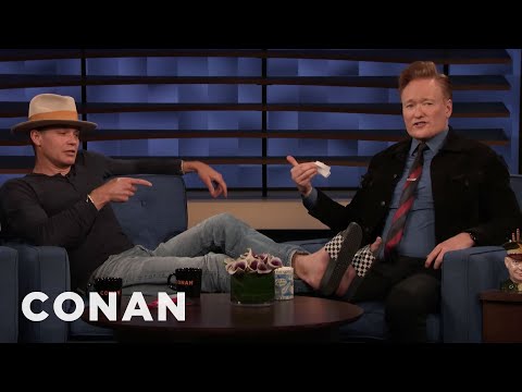 Timothy Olyphant 承諾不會打斷Conan - CONAN on TBS. (Timothy Olyphant Promises Not To Interrupt Conan - CONAN on TBS)