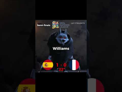 Spain vs France Nations League semi-finals 💀🔥 #football #france #spain #viral #shorts #edit