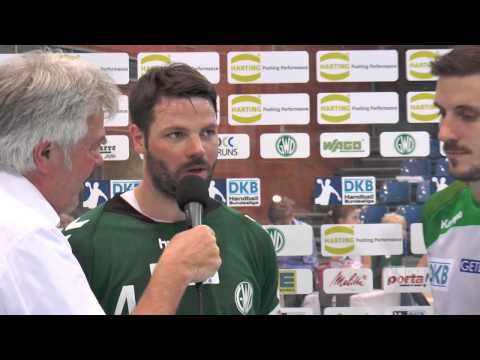 Interviews nach dem Spiel GWD Minden - SC Magdeburg