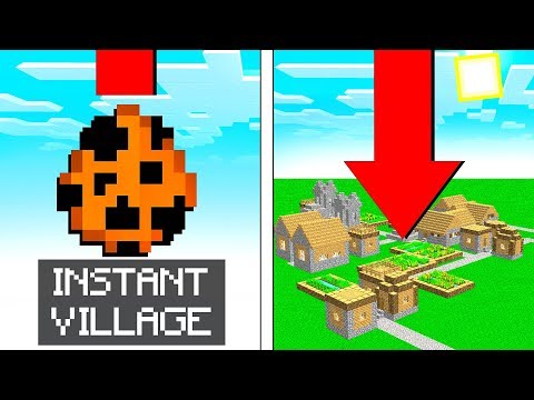 SPAWN INSTANT VILLAGES in MCPE! (Minecraft Addon Mod)