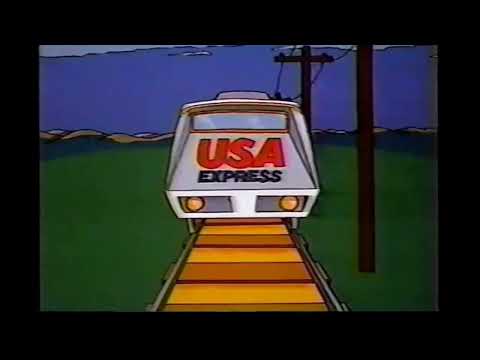 USA Network Cartoon Express Intro (1981) | Original Logo & Classic Train Animation