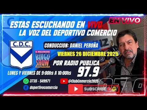 Emisión en directo de Club Comercio, Bingo Show Navideño..Santa Sylvina Chaco