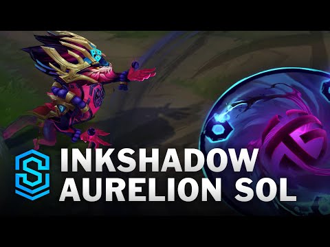 Inkshadow Aurelion Sol Skin Spotlight - Pre-Release - PBE Preview - League of Legends