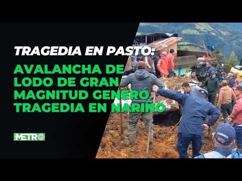 Demoledora avalancha de lodo destruyó población en Pasto dejando caos a su paso