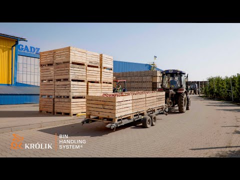 KRÓLIK bin handling system at Farm Gadz