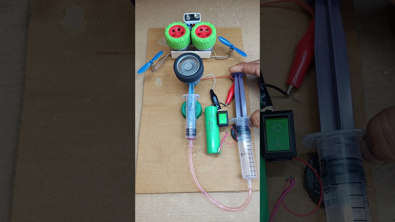 DIY science project working model exhibition for students #shorts #dcmotor #experiment