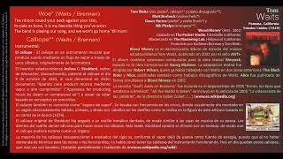 Woe / Calliope (Waits / Brennan) - Tom Waits y Cía