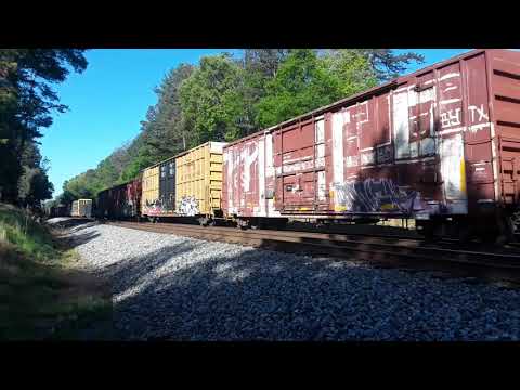 NS 2596 leads M54 thru Downtown Gainesville, Ga on 4/30/18