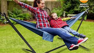 🌴 SUPER DEAL Portable Hammock Stand – Relax Anywhere with Heavy-Duty Support