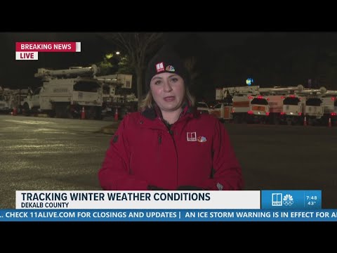 Current conditions as DeKalb County prepares for the approaching winter storm