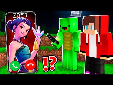 Why ZOEY KPOP DEMON HUNTERS CALLING at 3am to JJ and MIKEY ? - in Minecraft Maizen
