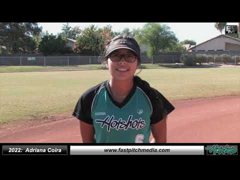 2022 Adriana Coira 4.66 GPA, Athletic Slapper & Middle Infielder Softball Skills Video - AZ Hotshots
