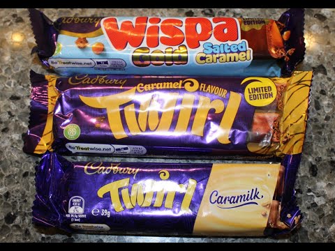 Cadbury: Salted Caramel Wispa Gold, Caramel Twirl & Caramilk Twirl Review